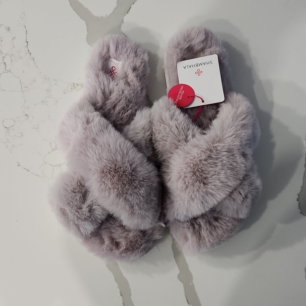 Fluffy slippers